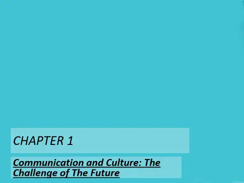 Cross-Cultural Communication Unit 1-4 跨文化交际