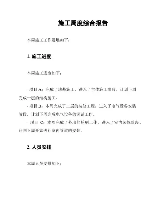 施工周度综合报告