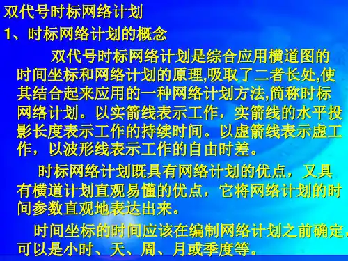 第七章(4)双代号时标图