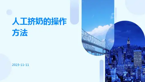 人工挤奶的操作方法