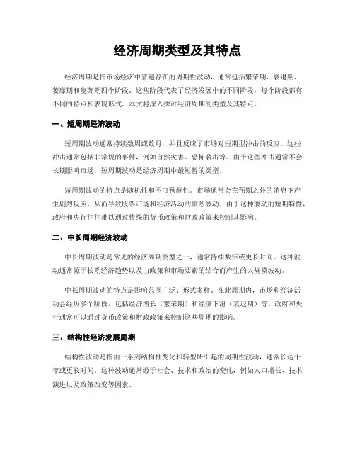 经济周期类型及其特点