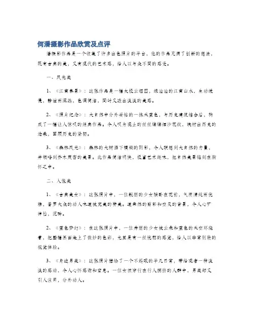 何潘摄影作品欣赏及点评