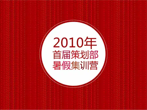 策划标准化模板2营销总纲报告撰写工具包