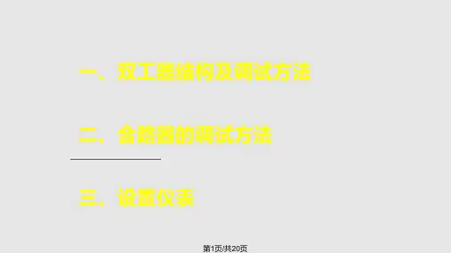 滤波器调试基本原理PPT课件