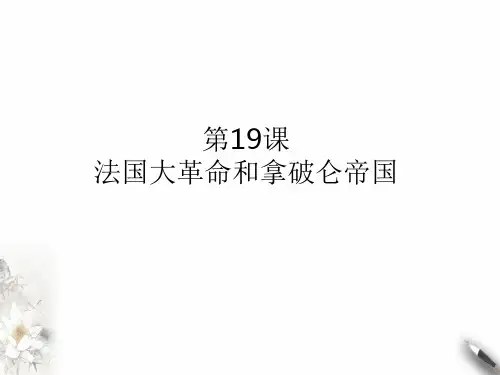岳麓版《法国大革命》ppt优选课件