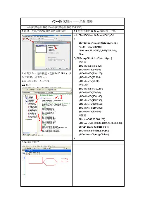 VC++图像应用——绘制图形