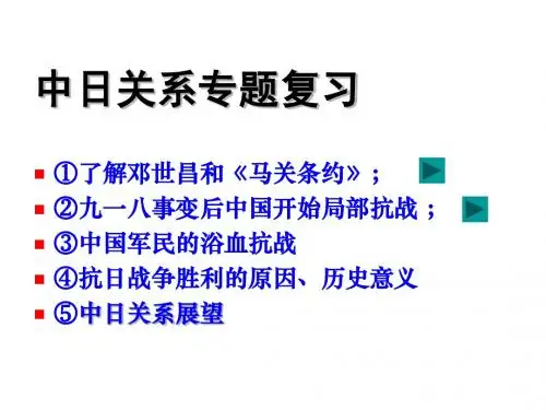 中日关系专题