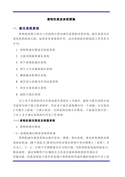 盾构机液压系统原理