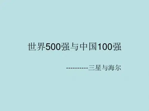世界500强与中国100强-PPT精选文档