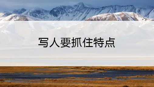 语文七年级上册写人教学PPT完整版
