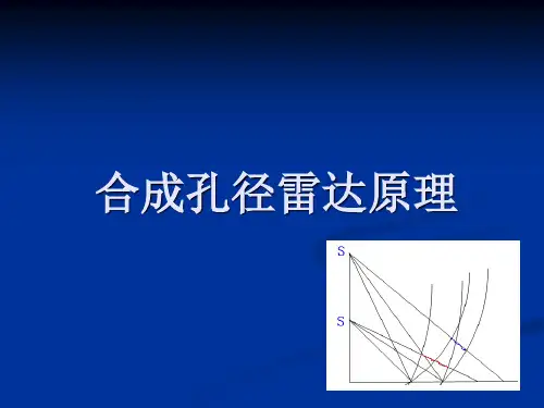 合成孔径雷达原理(SAR) 共37页PPT资料