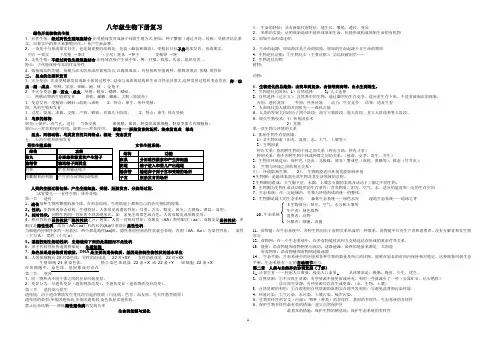 冀教版八年级(下)知识点