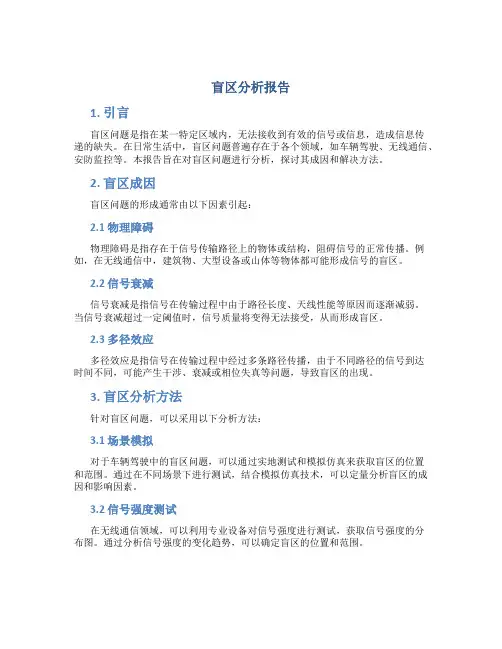 盲区分析报告