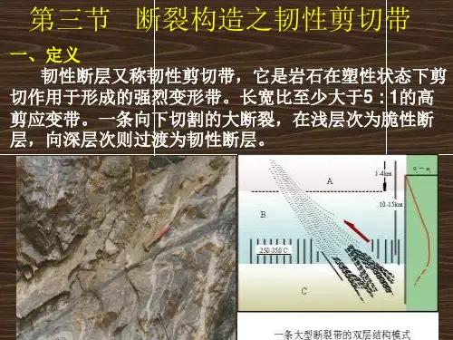 断裂构造之韧性剪切带