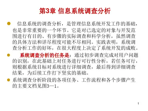 第3章 信息系统调查分析