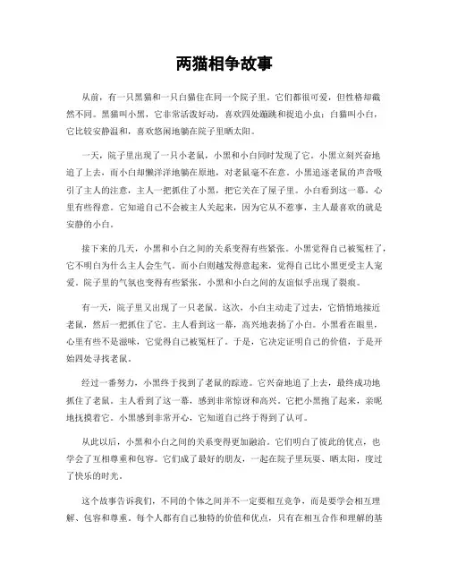 两猫相争故事