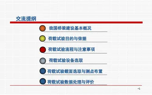 公路桥梁荷载试验规程JTGTJ21-01精华详解精选文档