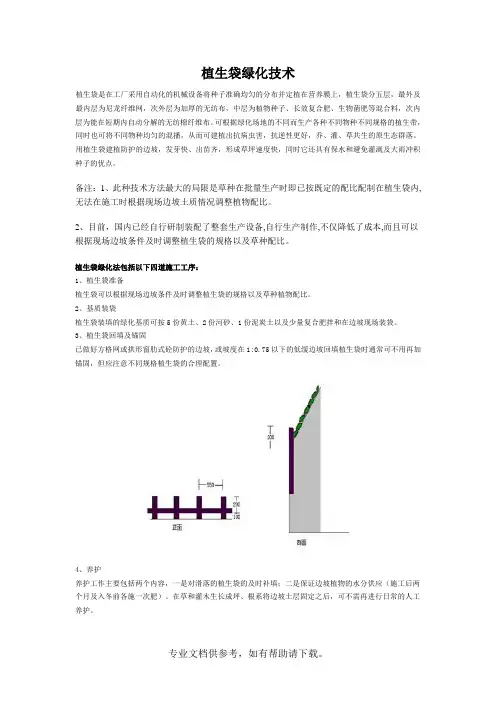 植生袋绿化技术
