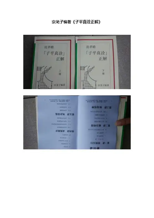 宗龙子编著《子平真诠正解》