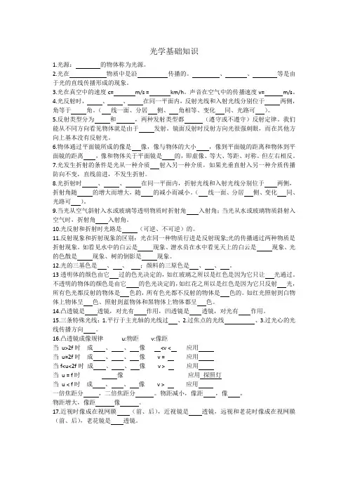 光学基础知识
