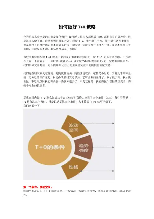 如何做好T+0策略(2)