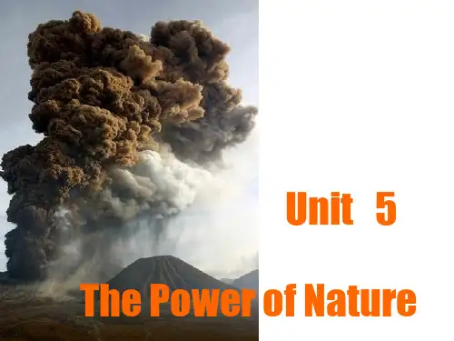 人教版英语选修六Unit5 the power of nature(Reading：An excit