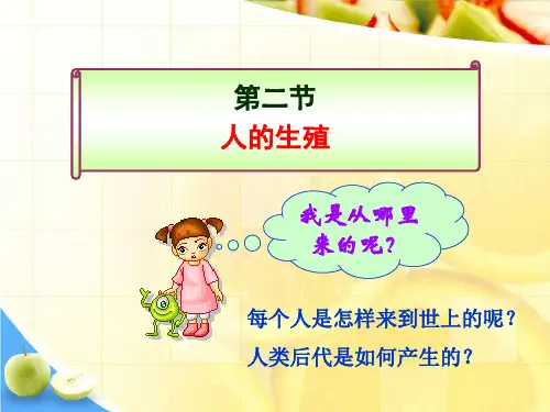 最新部编人教版初一七年级生物下册第二节《人的生殖》精品课件
