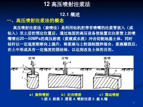 12 高压喷射注浆法