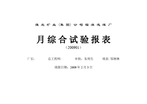 月综合报表