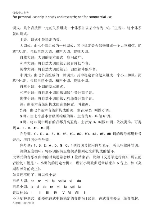 调式规律