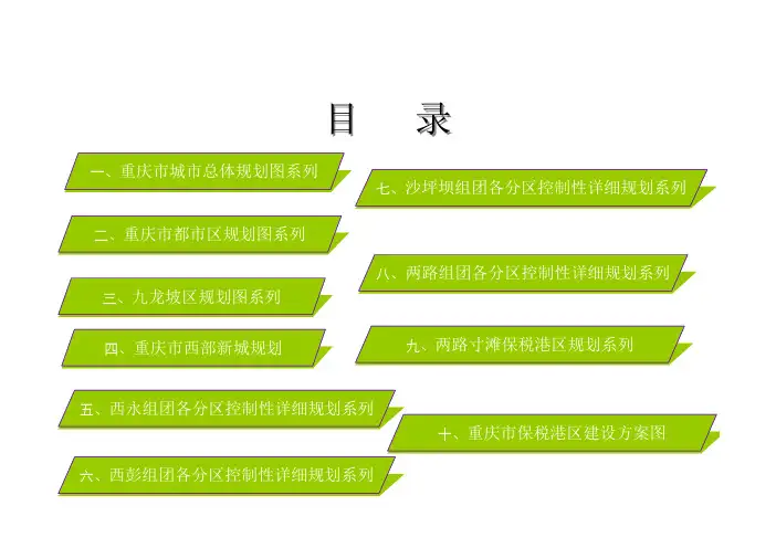 重庆重点区域规划图