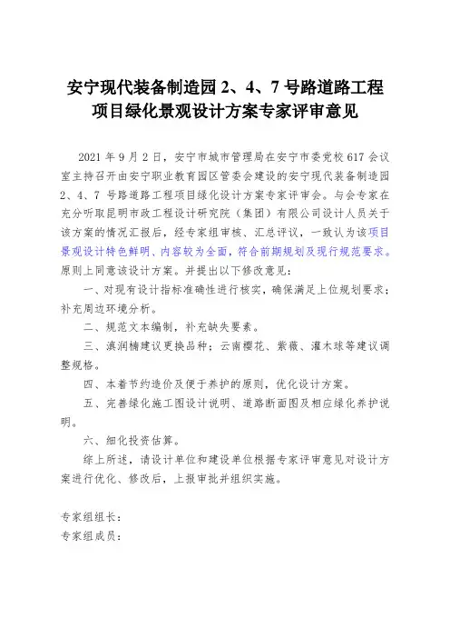 专家评审意见模板(2020