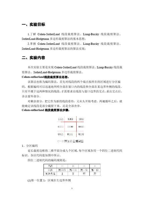 计算机图形学裁剪算法