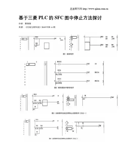 基于三菱PLC的SFC图中停止方法探讨