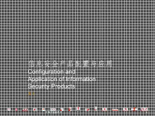 信息安全产品配置与应用ppt课件