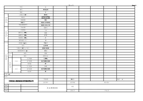 安全阀数据表(20519规范表格范本)