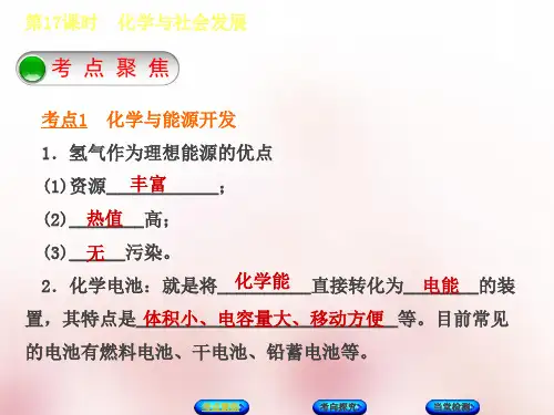 化学与社会发展复习课件
