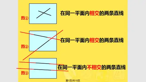 苏教四年级认识平行线PPT课件