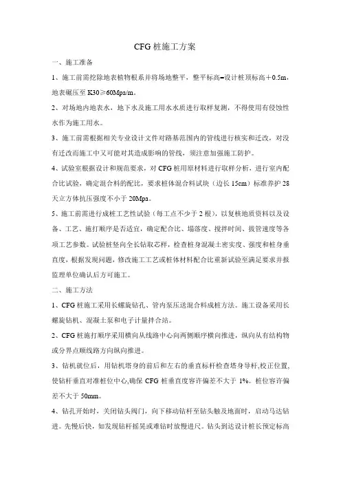 CFG桩施工方案