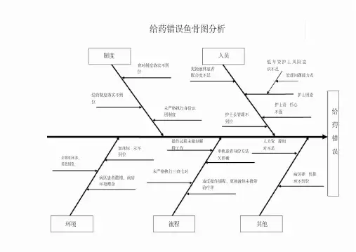 给药错误鱼骨图分析PDCA分析