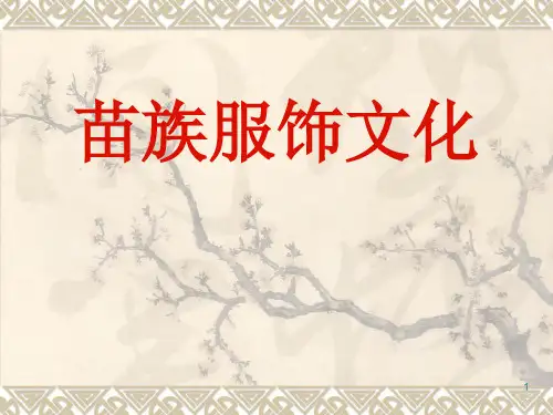 苗族服饰文化ppt课件
