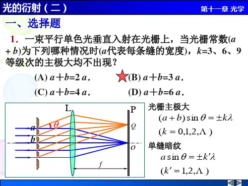 08光的衍射二解答