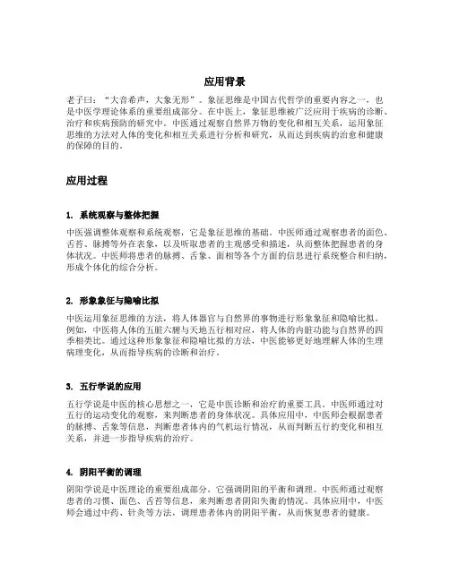 象思维在中医上的应用