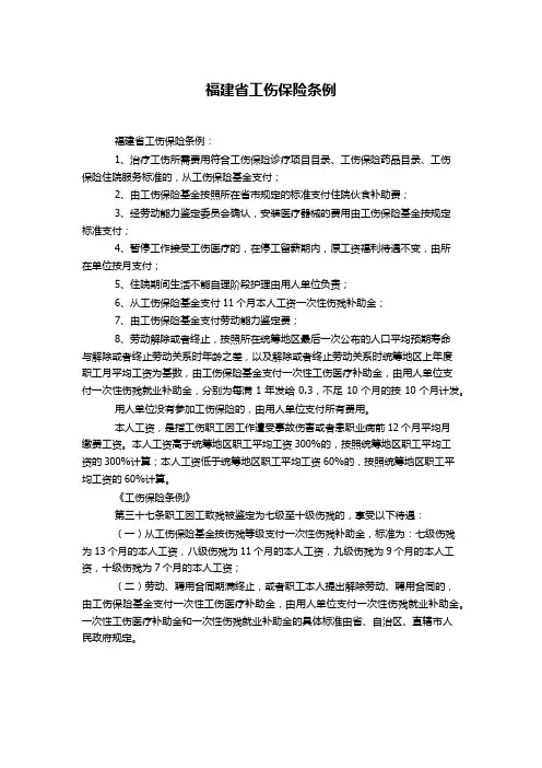 福建省工伤保险条例