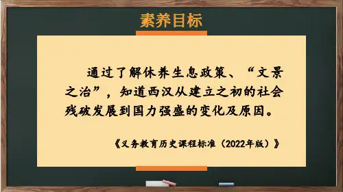 2024年新教材七年级历史上册教学课件(交互版)：第11课 西汉建立和“文景之治”