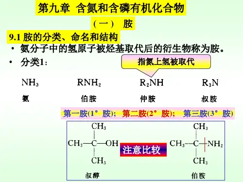有机化学 第九章含氮含磷