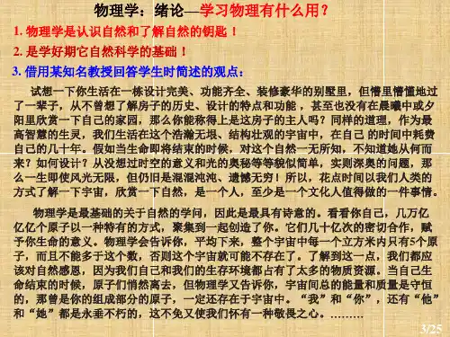 2020-2021学年高二物理竞赛绪论课件