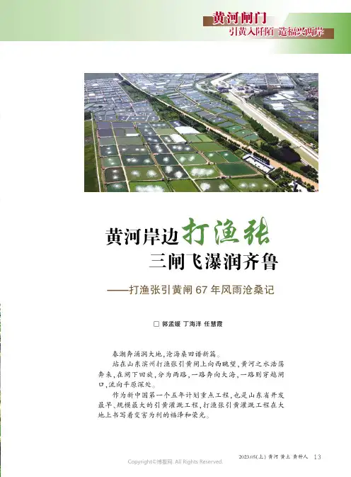 黄河岸边打渔张__三闸飞瀑润齐鲁——打渔张引黄闸67年风雨沧桑记