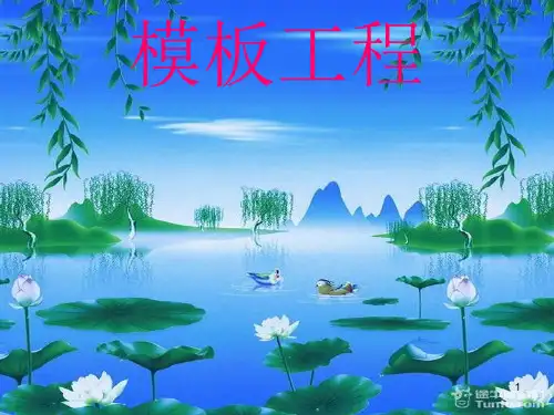 建筑模板工程ppt课件