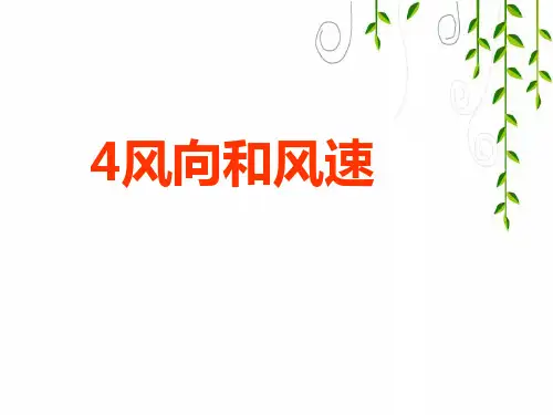 教科小学科学四上《1、风向和风速》PPT课件(11)